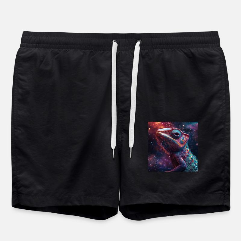 Chamäleon - Badeshorts - Schwarz