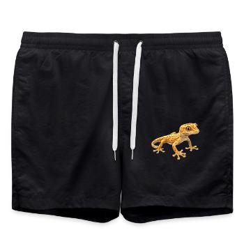 Geckos Gecko - Badeshorts - Schwarz - Vorne - AI Model Male 185 light (185cm)