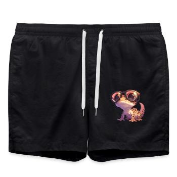 Geckos Gecko - Badeshorts - Schwarz - Vorne - AI Model Male 185 light (185cm)