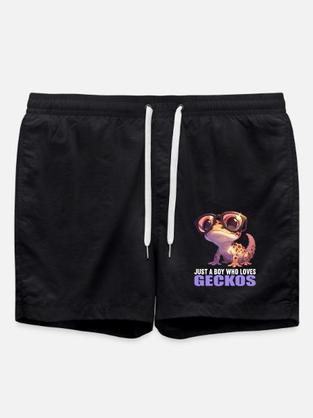 Geckos Gecko - Swim Trunks - black