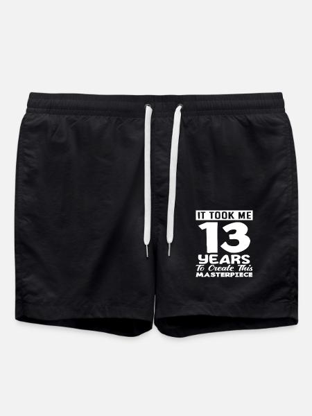 13e anniversaire Chef-d’œuvre 13 ans - Short de bain - noir