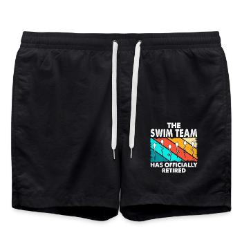 L'équipe de natation est officiellement à la retraite - Short de bain - noir - Devant - AI Model Male 185 light (185cm)