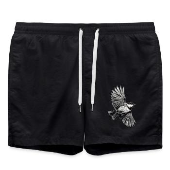 Meise - Badeshorts - Schwarz - Vorne - AI Model Male 185 light (185cm)