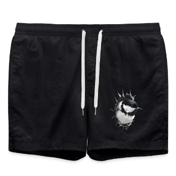 Meise - Badeshorts - Schwarz - Vorne - AI Model Male 185 light (185cm)