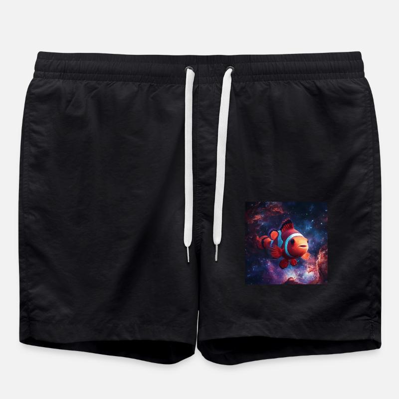 Clownfisch - Badeshorts - Schwarz
