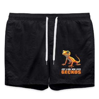 Geckos Gecko - Badeshorts - Schwarz - Vorne - AI Model Male 185 light (185cm)