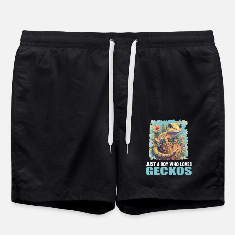 Geckos Gecko - Swim Trunks - black