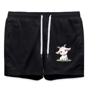 Chèvres chèvre - Short de bain - noir - Devant - AI Model Male 185 light (185cm)