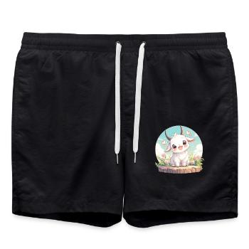 Chèvres chèvre - Short de bain - noir - Devant - AI Model Male 185 light (185cm)