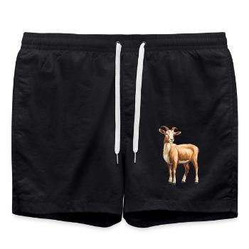 Chèvres chèvre - Short de bain - noir - Devant - AI Model Male 185 light (185cm)