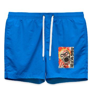 Screaming Japanese skull - Swim Trunks - cobalt blue - Front