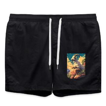 Chèvres chèvre - Short de bain - noir - Devant - AI Model Male 185 light (185cm)