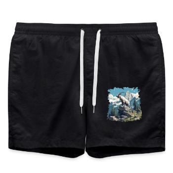 Chèvres chèvre - Short de bain - noir - Devant - AI Model Male 185 light (185cm)