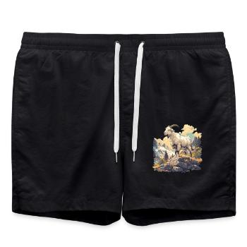 Chèvres chèvre - Short de bain - noir - Devant - AI Model Male 185 light (185cm)