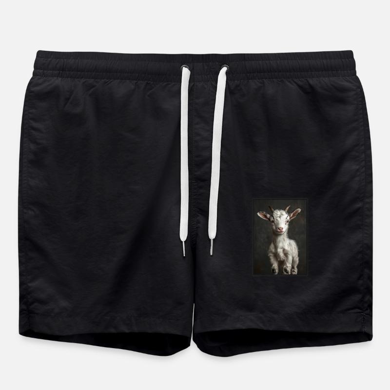 Ziegen Ziege - Badeshorts - Schwarz