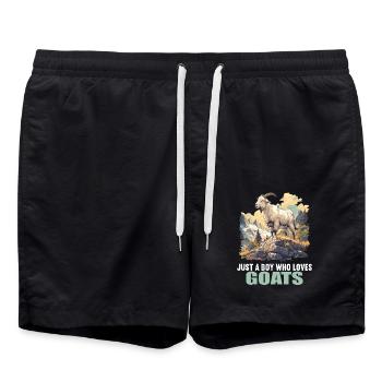 Chèvres chèvre - Short de bain - noir - Devant - AI Model Male 185 light (185cm)