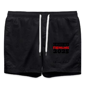 Confirmation 2025 Guest Book Gift Girls Boys - Swim Trunks - black - Front - AI Model Male 185 light (185cm)