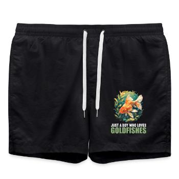Goldfische Goldfisch - Badeshorts - Schwarz - Vorne - AI Model Male 185 light (185cm)