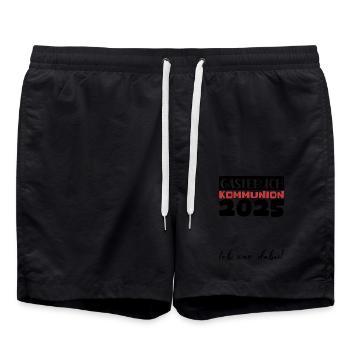 Communion 2025 Guest Book Gift Girls Boys - Swim Trunks - black - Front - AI Model Male 185 light (185cm)