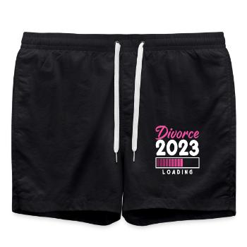 2023 Loading Le divorce commence - Short de bain - noir - Devant - AI Model Male 185 light (185cm)