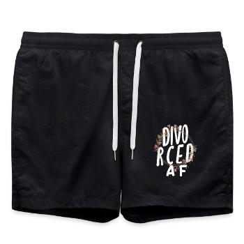 Divorcé af Empowerment Scheidung - Short de bain - noir - Devant - AI Model Male 185 light (185cm)