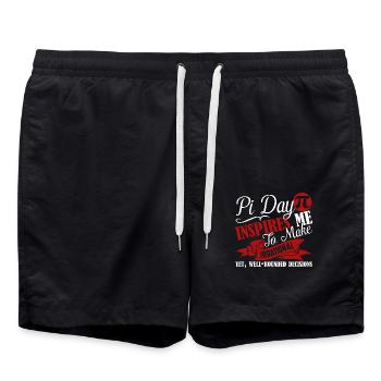 Pi Day Pi Day Inspires Me - Swim Trunks - black - Front - AI Model Male 185 light (185cm)