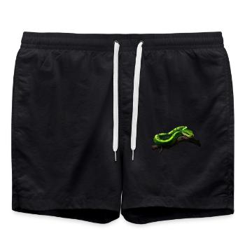 Arbre vert Python Serpents Amoureux Terrarium - Short de bain - noir - Devant - AI Model Male 185 light (185cm)