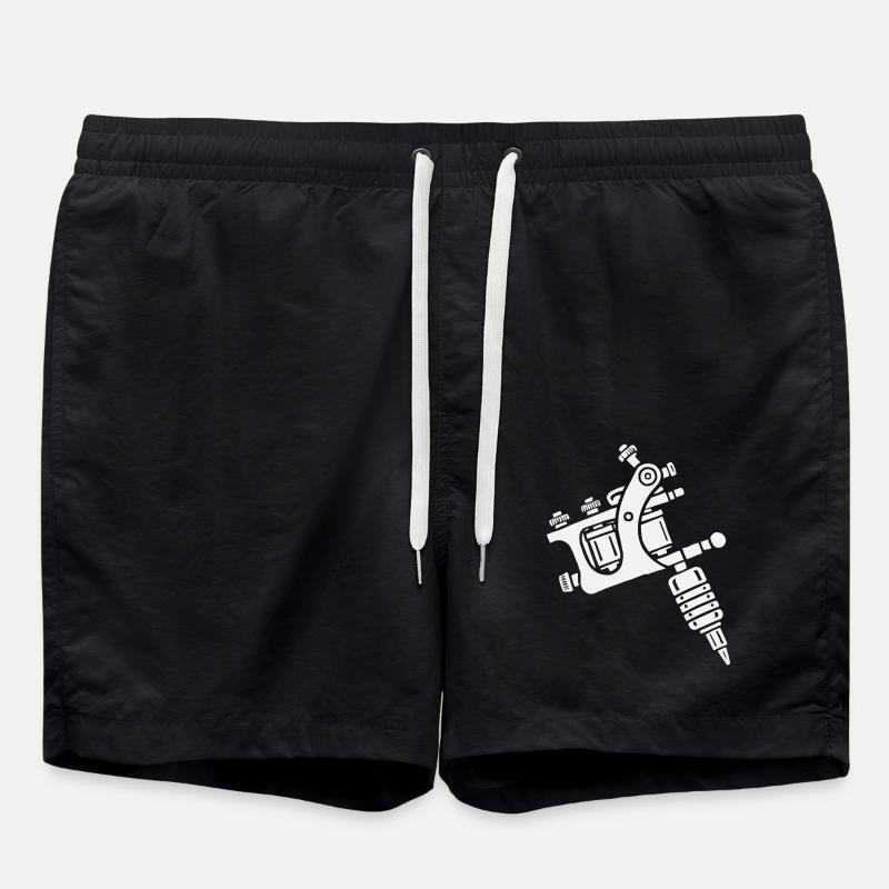 Machine à tatouer - Short de bain - noir