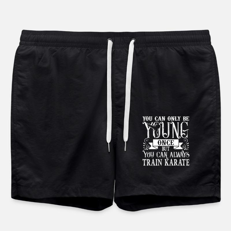 Karate Always Train Karate - Swim Trunks - black