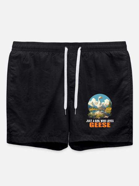 Gänse Gans - Badeshorts - Schwarz