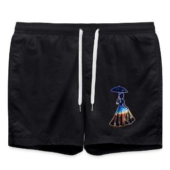 Fille de la ville - Stadt Mädchen - Short de bain - noir - Devant - AI Model Male 185 light (185cm)
