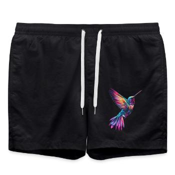 Kolibri - Badeshorts - Schwarz - Vorne - AI Model Male 185 light (185cm)