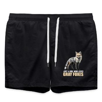 Graufüchse Graufuchs - Badeshorts - Schwarz - Vorne - AI Model Male 185 light (185cm)