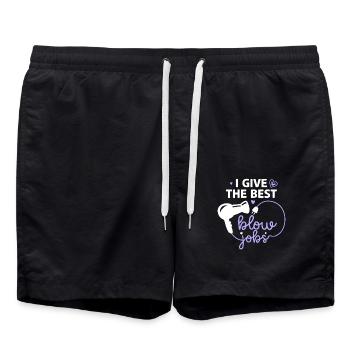 Coiffeur : je donne les meilleurs emplois de sèche-cheveux - Short de bain - noir - Devant - AI Model Male 185 light (185cm)