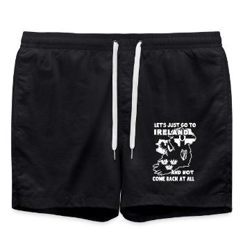 Let's Just Go To Ireland - Swim Trunks - black - Front - AI Model Male 185 light (185cm)