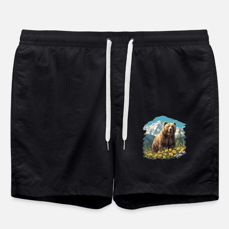 Grizzlis Ours grizzly - Short de bain - noir