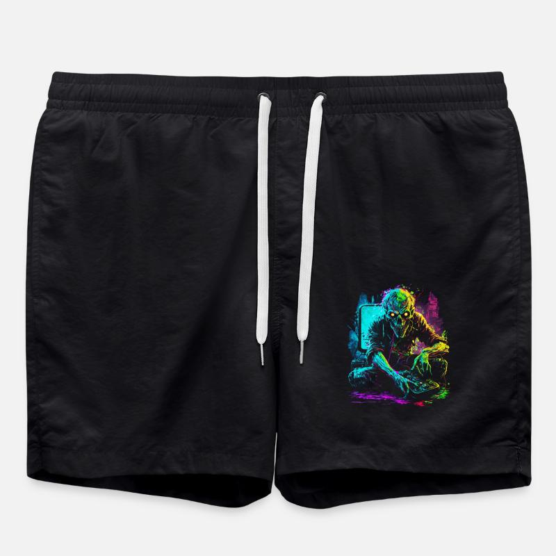 ZombieGamer - Badeshorts - Schwarz