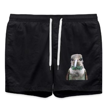 Kolibri - Badeshorts - Schwarz - Vorne - AI Model Male 185 light (185cm)