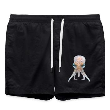 Tintenfisch - Badeshorts - Schwarz - Vorne - AI Model Male 185 light (185cm)