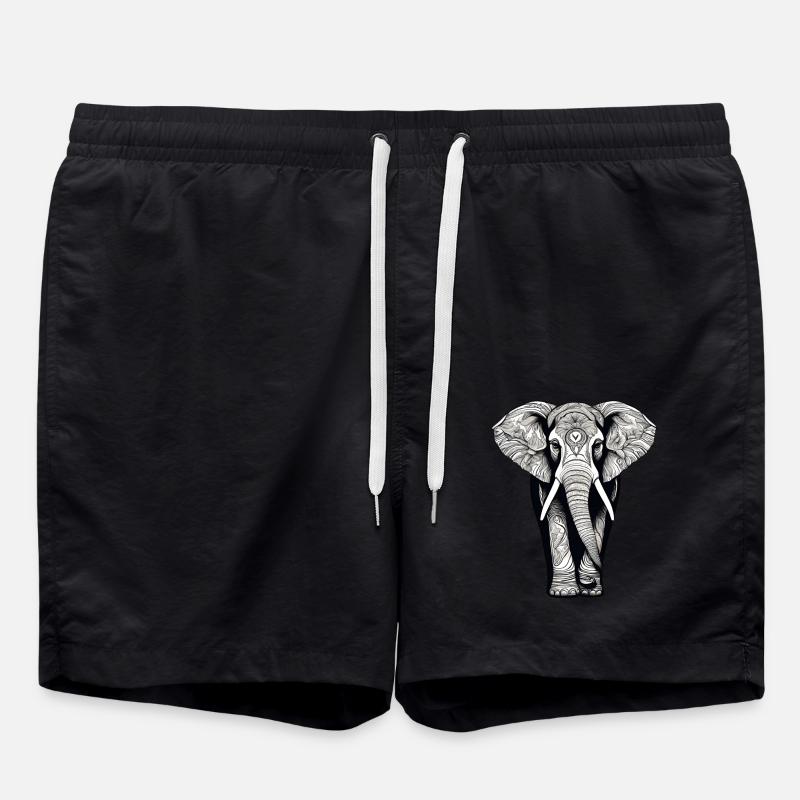 Elephant - Badeshorts - Schwarz