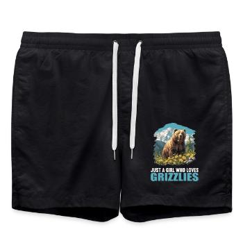 Grizzlis Ours grizzly - Short de bain - noir - Devant - AI Model Male 185 light (185cm)