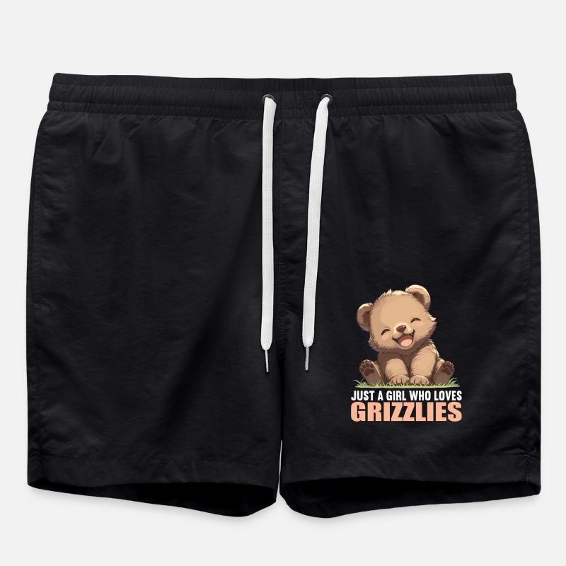 Grizzlis Ours grizzly - Short de bain - noir