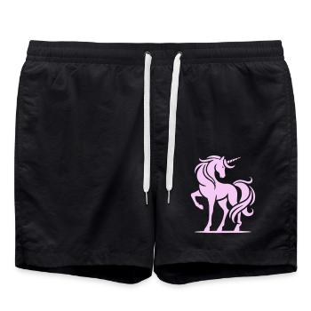 licorne - Short de bain - noir - Devant - AI Model Male 185 light (185cm)