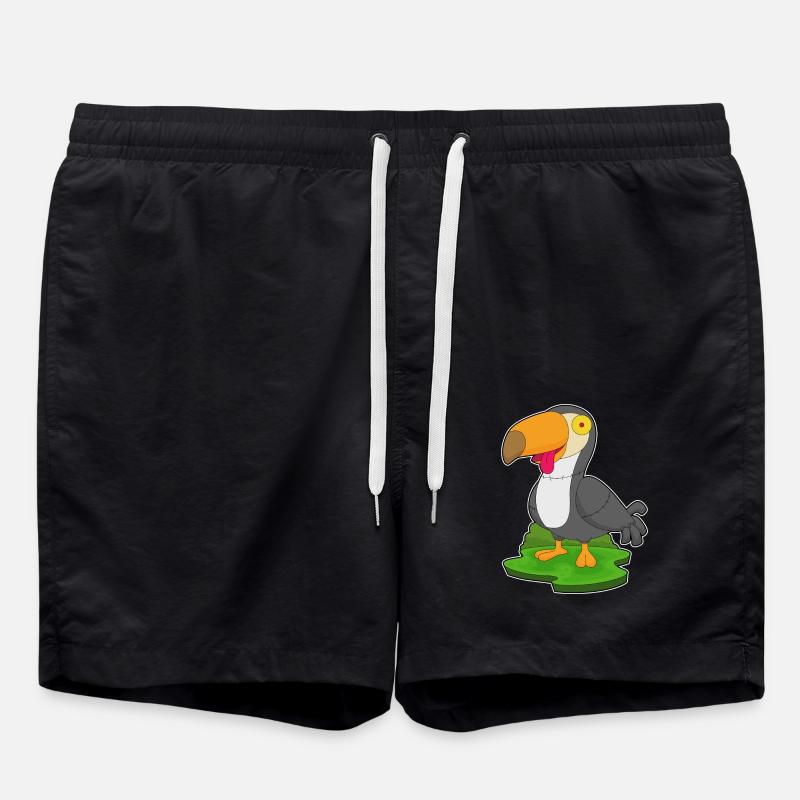 Toucan Halloween Zombie - Swim Trunks - black