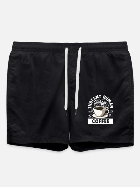 Coffee Lover Instant Human Coffee - Swim Trunks - black