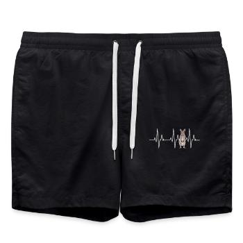 Wallaby - Badeshorts - Schwarz - Vorne - AI Model Male 185 light (185cm)