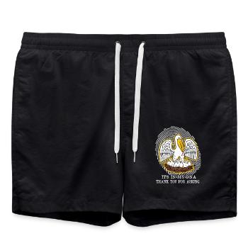 Pelican It's In My DNA Thank You For Asking - Swim Trunks - black - Front - AI Model Male 185 light (185cm)