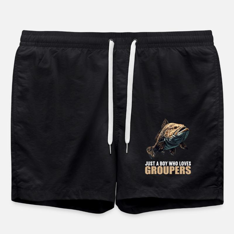 Zackenbarsche Zackenbarsch - Badeshorts - Schwarz