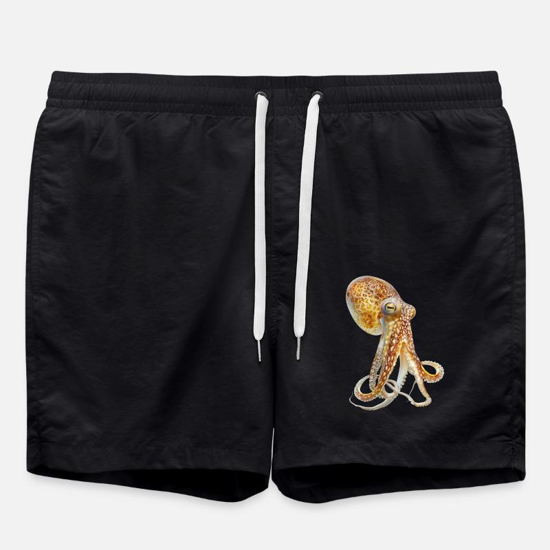Tintenfisch - Badeshorts - Schwarz