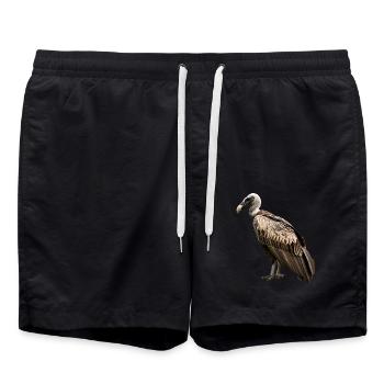 Geier - Badeshorts - Schwarz - Vorne - AI Model Male 185 light (185cm)